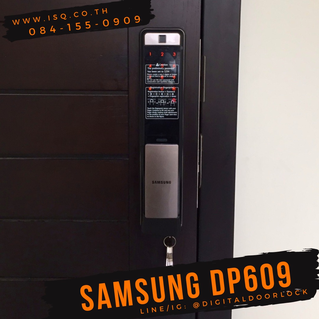 ชุดล็อคประตูระบบดิจิตอล กลอนไฟฟ้า Samsung SHP-DP609 WiFi IoT