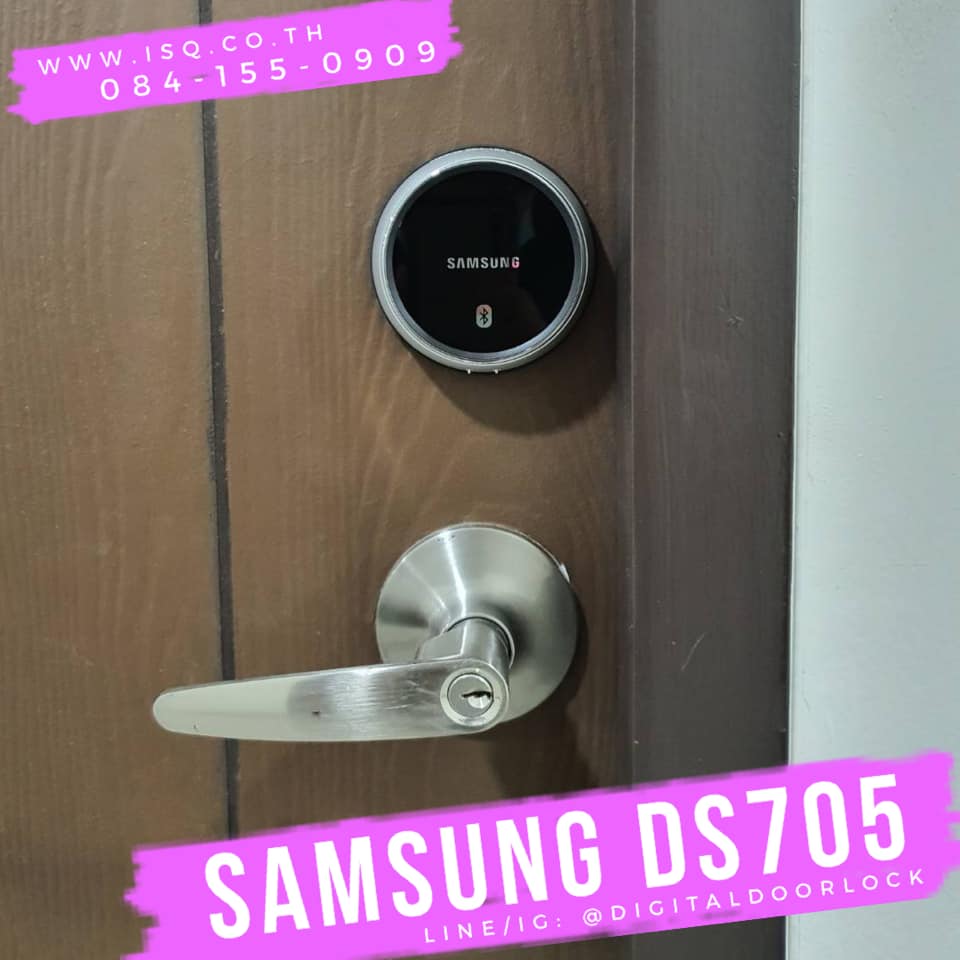 ใหม่ล่าสุด กลอนล็อคไฟฟ้าดิจิตอล Samsung smart door lock SHP-DS705