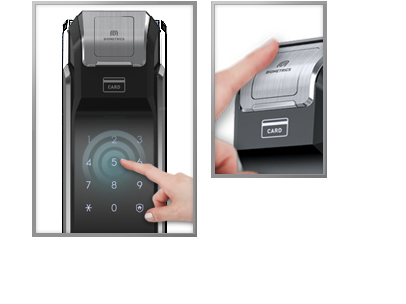 Samsung smart doorlock รุ่น SHS-P718 เป็นกลอนประตูดิจิตอล digital door lock New Push/Pull - New Biometric Finger scan sensor