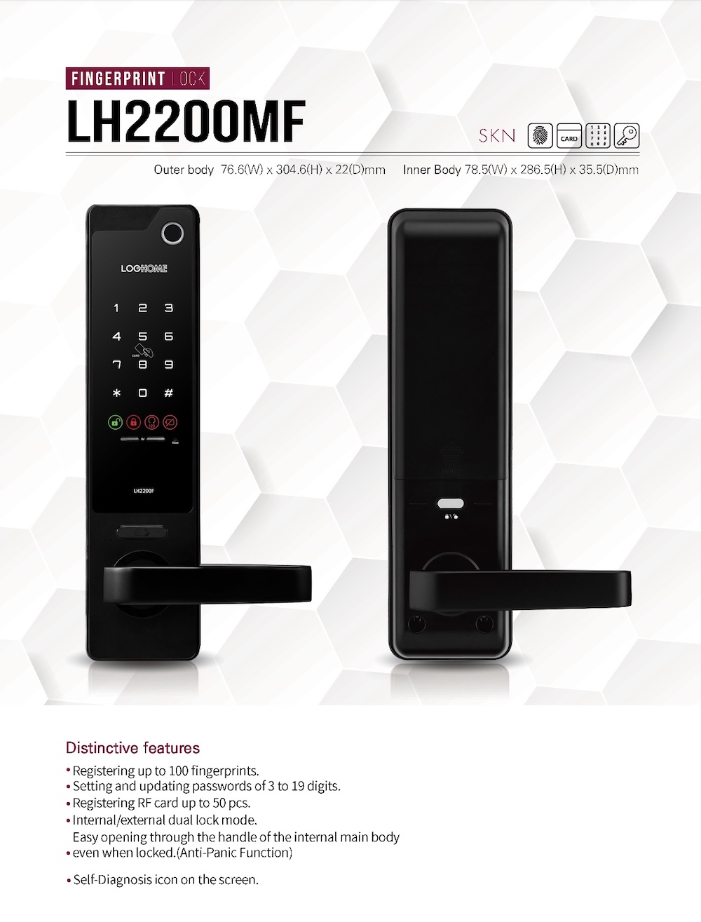 กลอนประตูดิจิตอล digital smart lock Loghome