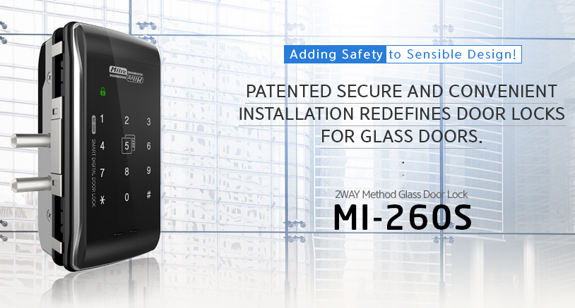 Milre MI-260 glass digital door lock