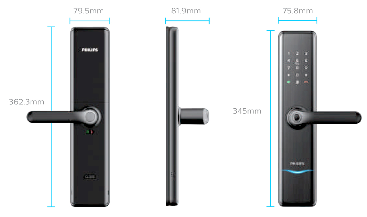 กลอนดิจิอล Philips Easy Key 7300