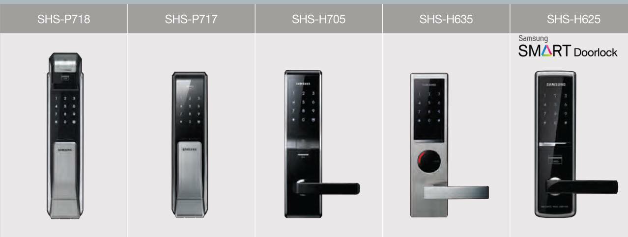 กลอนประตูดิจิตอล Samsung Smart Doorlock Mainlock