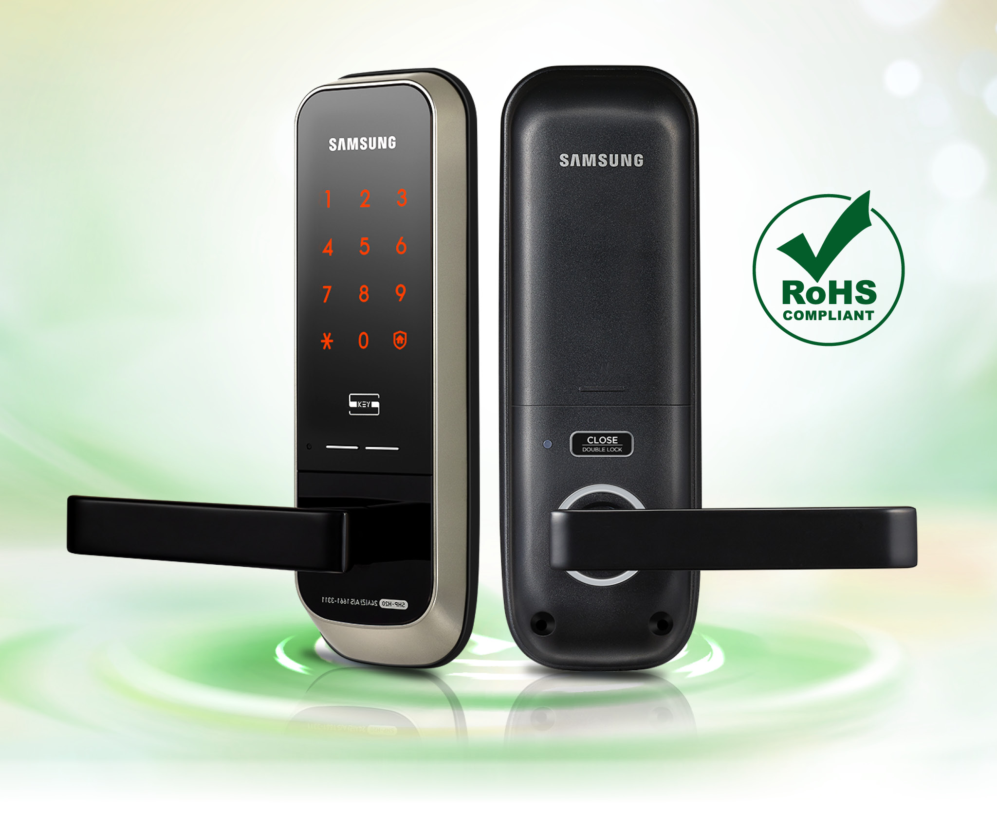 Samsung smart doorlock รุ่น SHP-H20 กลอนประตูดิจิตอล digital door lock รหัส+บัตร Best sell