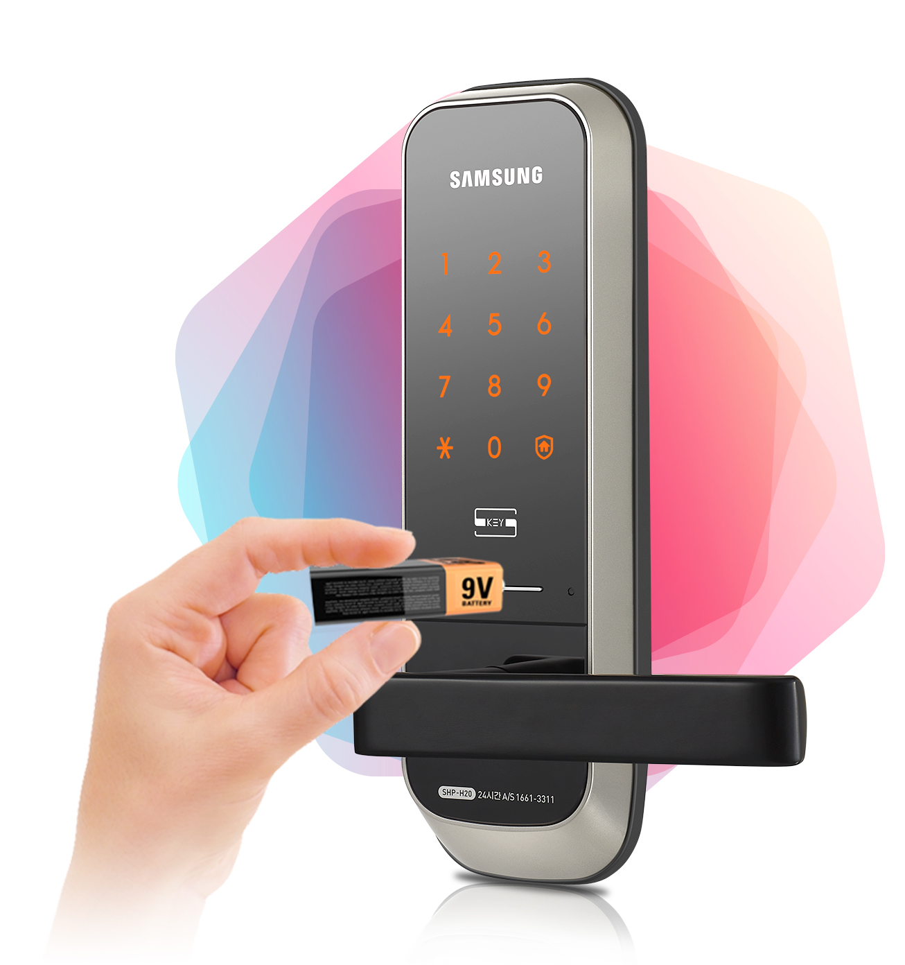 Samsung smart doorlock รุ่น SHP-H20 กลอนประตูดิจิตอล digital door lock รหัส+บัตร Best sell