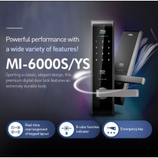 Digital door lock กลอนประตูดิจิตอล - Milre MI-6000YS (Main-lock รหัส+บัตร+กุญแจ)