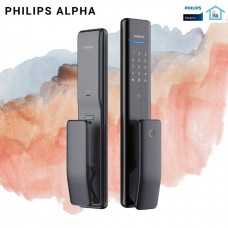 Digital door lock กลอนประตูดิจิตอล - Philips EasyKey Alpha (Main-lock รหัส+บัตร+สแกนนิ้ว+กุญแจ) Blue Tooth