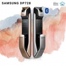 Digital door lock กลอนประตูดิจิตอล - Samsung SHP-DP728 (Main-lock รหัส+บัตร+สแกนนิ้ว+กุญแจ) Bluetooth smart lock 