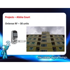 Digital door lock กลอนประตูดิจิตอล - Project: Alisha Court (30 units)