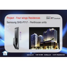 Digital door lock กลอนประตูดิจิตอล - Project: Four Wings Residence (P717 Push Pull , All Penthouse)