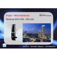 Digital door lock กลอนประตูดิจิตอล - Project: Weltz Residences (SHS-5230 / H705 , 239 units)